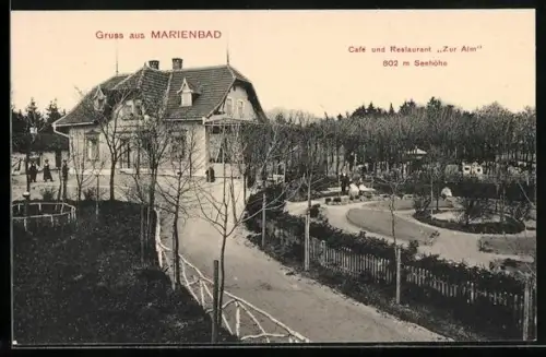 AK Marienbad, Cafe und Restaurant Zur Alm