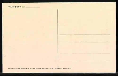 AK Marienbad, Partie in der Waldquellzeile
