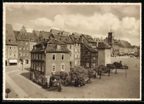 AK Eger, Marktplatz mit Stöckl