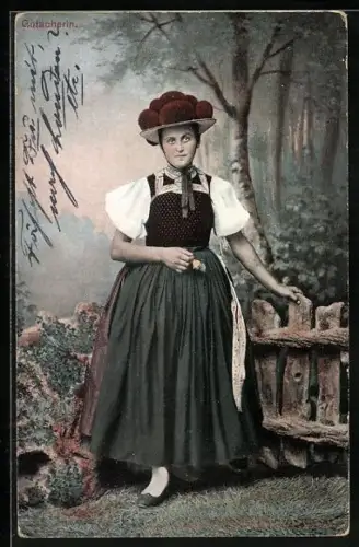 AK Gutacherin in Tracht