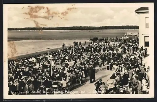 AK Braunschweig-Waggum, Flughafen-Gaststätte J. Schotter