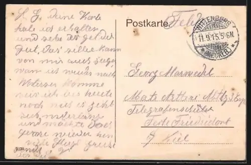 AK Wittenburg i. M., Partie an der alten Stadtmauer