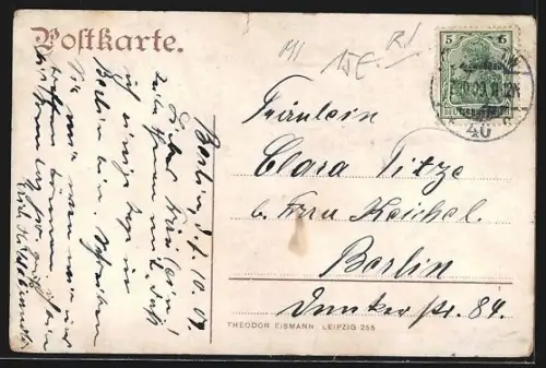 AK Berlin, Schloss Monbijou, Oranienburger Strasse