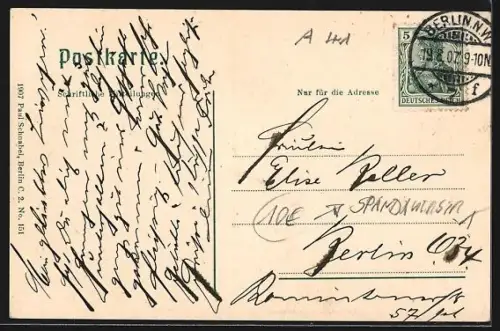 AK Berlin, Handelshochschule, Spandauer Strasse Ecke Neue Friedrichstrasse