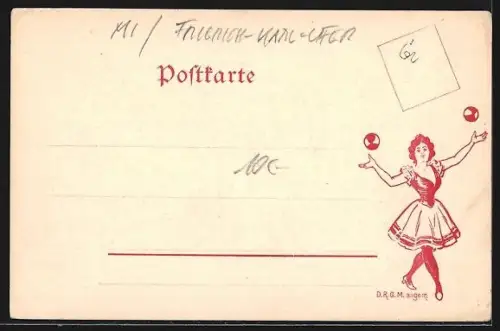 AK Berlin, Lessing-Theater, In der Budike, Friedrich Karl Ufer