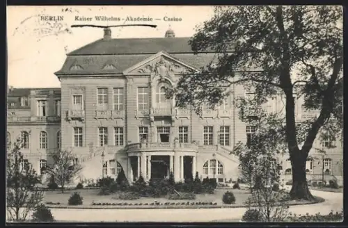 AK Berlin, Kaiser Wilhelms-Akademie, Casino, Invalidenstrasse