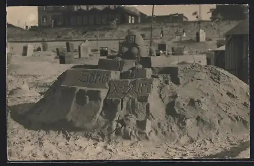 AK Wangerooge, Sandburg mit Sphinx