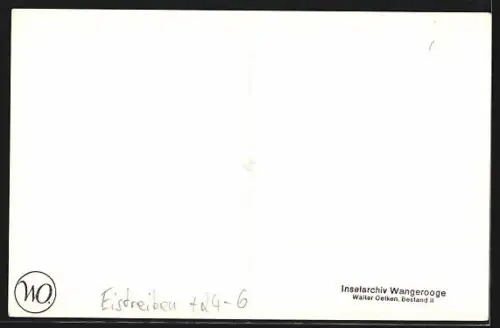 AK Wangerooge, Eistreiben am Strand