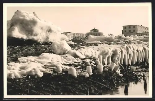 AK Wangerooge, Eis am Ufer, Eistreiben