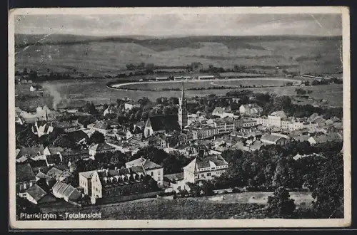 AK Pfarrkirchen, Ortsansicht aus der Vogelschau