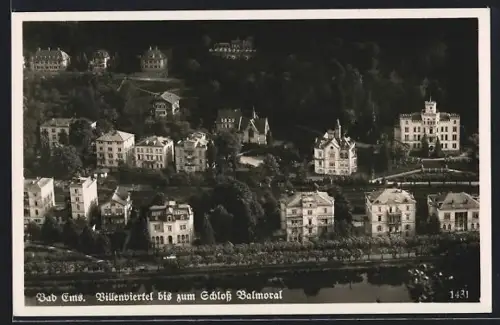 AK Bad Ems, Villenviertel, Schloss Balmoral