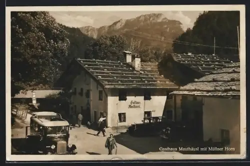 AK Schneizlreuth, Gasthaus Mauthäusl mit Müllner Horn