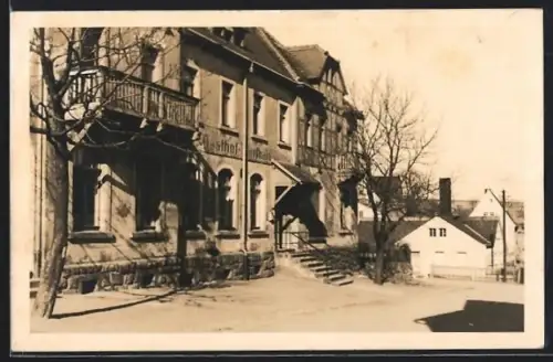 Foto-AK Dorfhain, Gasthof im Ort