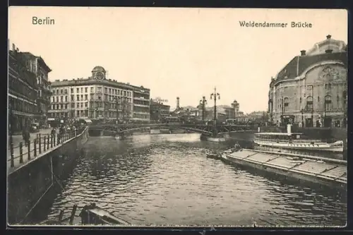 AK Berlin, Weidendammer Brücke