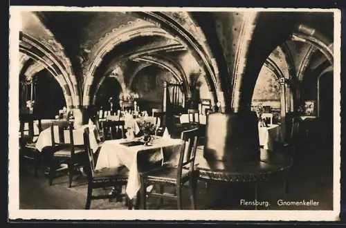 AK Flensburg, Gasthof Gnomenkeller, Inh. K. Gefke
