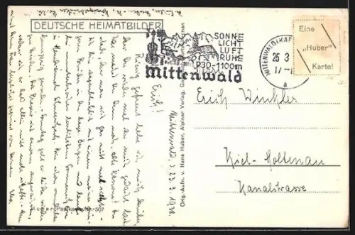 AK Mittenwald, Partie im Ort