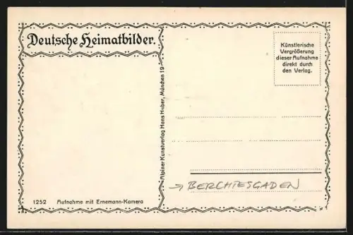 AK Berchtesgaden, Gewitter am Watzmann