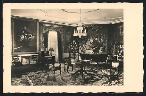 AK Glücksburg, Schloss Glücksburg, Gäste-Wohnzimmer