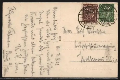 AK Burg a. Fehm., Partie am Markt