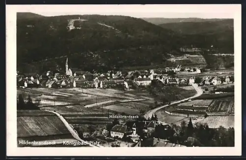 AK Königsbach /Pfalz, Ortsansicht mit Hildenbrandseck