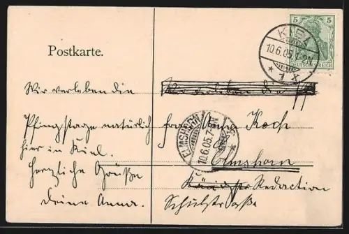 AK Möltenort, Ortsansicht vom Wasser aus