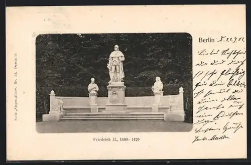 AK Berlin, Grosser Tiergarten, Denkmal Friedrich II.
