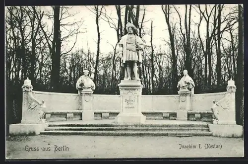 AK Berlin, Grosser Tiergarten, Joachim I., Denkmal