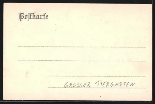 AK Berlin, Grosser Tiergarten, Denkmal Kaiserin Friedrich