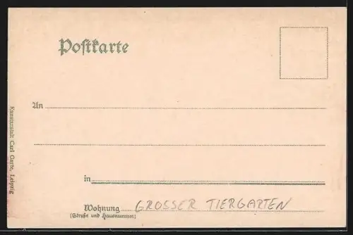 AK Berlin, Grosser Tiergarten, Siegesallee, Denkmäler