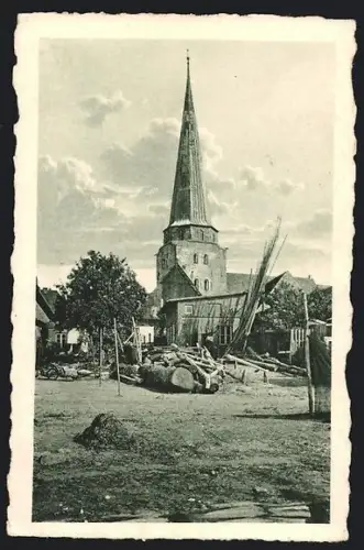 AK Travemünde, Blick auf die Kirche