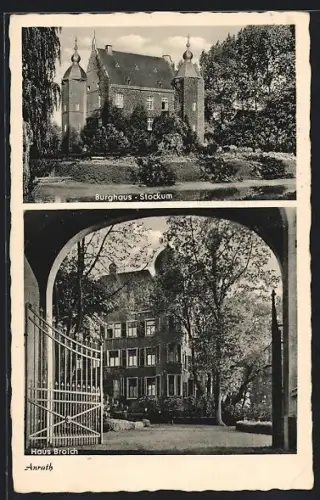 AK Anrath, Burghaus Stockum, Haus Broich
