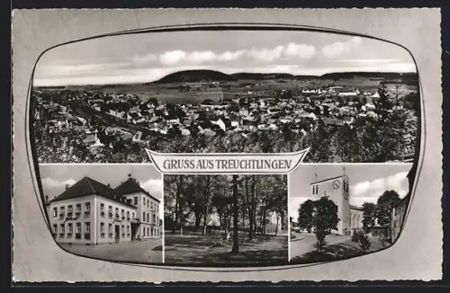 AK Treuchtlingen, Panorama, Kirche