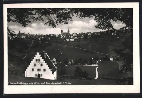 AK Freudenstadt i. Schw., Bärenschlösschen, Blick auf Stadt