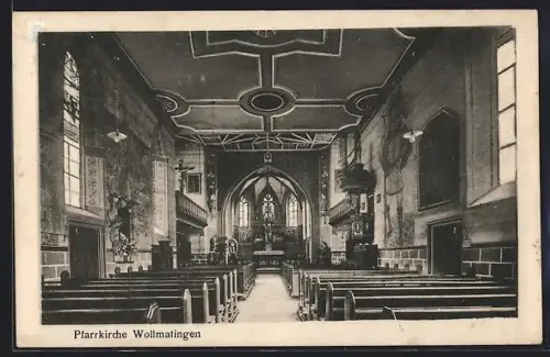 AK Wollmatingen, Pfarrkirche, Innenansicht