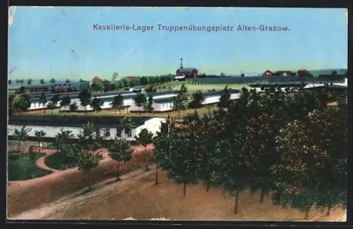 AK Alten-Grabow, Kavallerie-Lager, Truppenübungsplatz