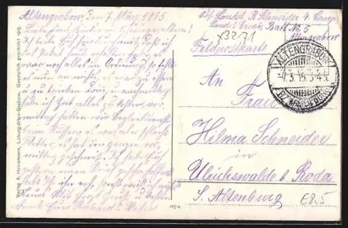 AK Alten-Grabow, Kavallerie-Lager, Truppenübungsplatz