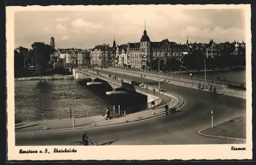 AK Konstanz a. B., Rheinbrücke