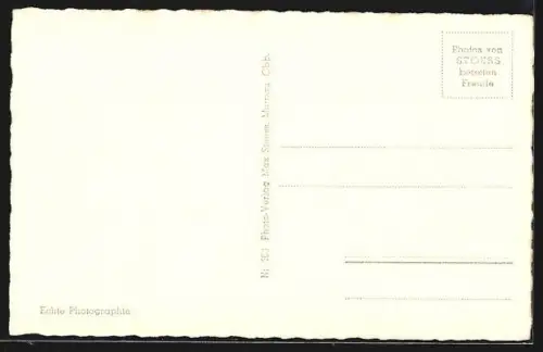 AK Murnau / Obb., Ortsansicht mit Kirche und Bergen