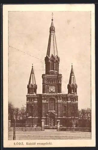 AK Lodz, Kosciól ewangelicki