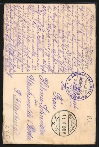 AK Warschau-Warszawa, I-sze Gimnazjum i pomnik Kopernika