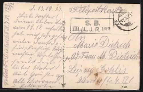 AK Warschau-Warszawa, Sobieski-Denkmal