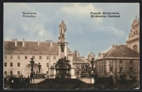 AK Warszawa, Pomnik Mickiewicza