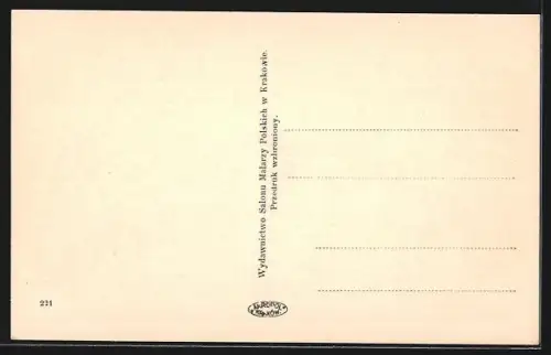 AK Kraków, Widok z Wawelu na Wisle i Kopiec Kosciuszki