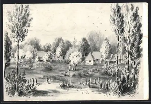 Künstler-AK Bartoczowka, Panorama