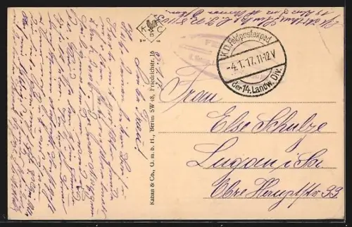 AK Warschau, Partie am Sgo-Alexandra-Platz