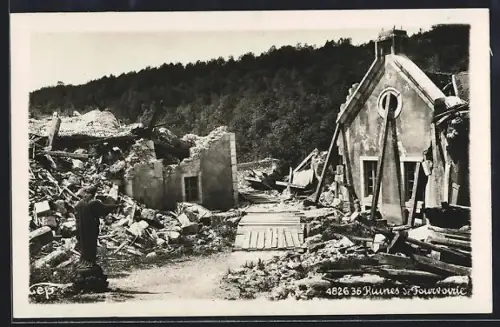 AK La Chrtreuse, Ruines de Fourvoirie