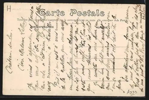 AK Château-du-Loir, École Supérieure de Garcons avec élèves devant le bâtiment