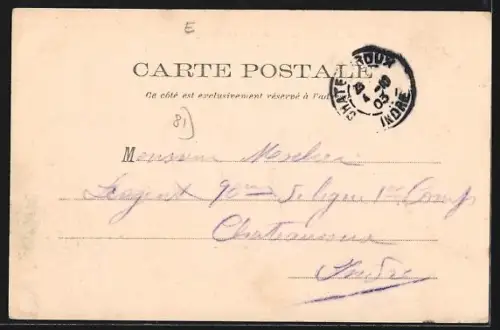 AK Château-du-Loir, Perspective de la rue Nationale