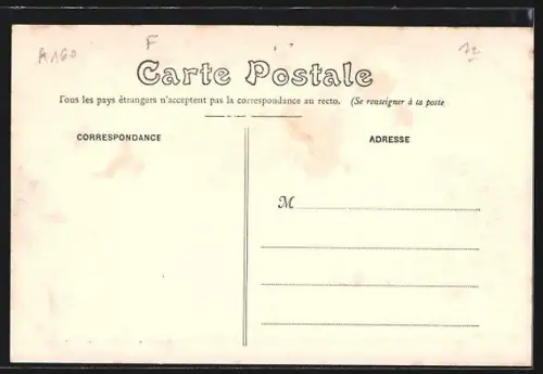 AK Château-du-Loir /Sarthe, Rue du Bas de Ville avec charrette et piétons