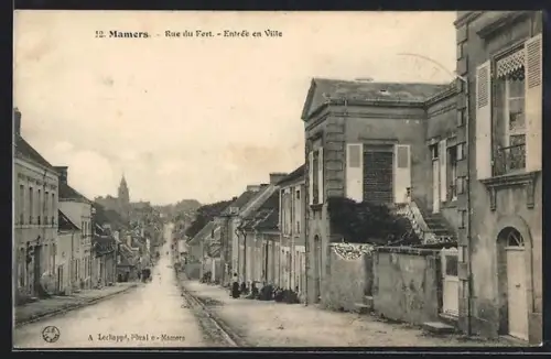 AK Mamers, Rue du Fort, Entrée en Ville